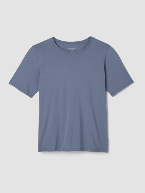 EILEEN FISHER Organic Pima Cotton Jersey Round Neck Tee