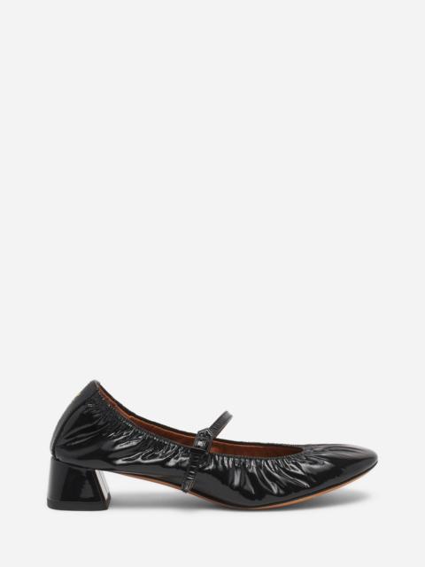 Lanvin THE BALLERINA HEELED MARY JANE IN GLOSSY LEATHER