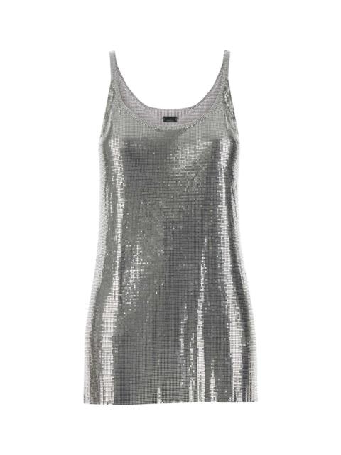 rabanne Rabanne Women Silver Metal Knit Top