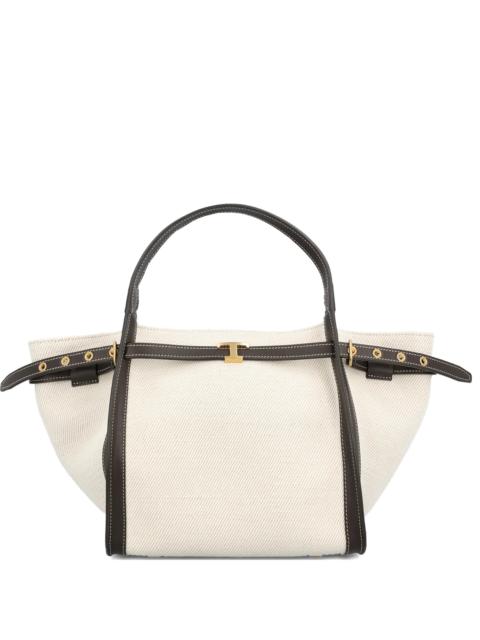 Tod's Tod's T Buckle Canvas Tote Bag