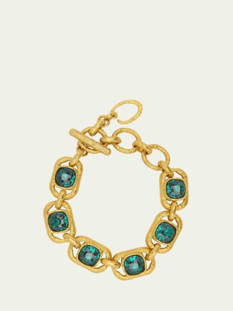 Oscar de la Renta Rectangle Crystal Bracelet