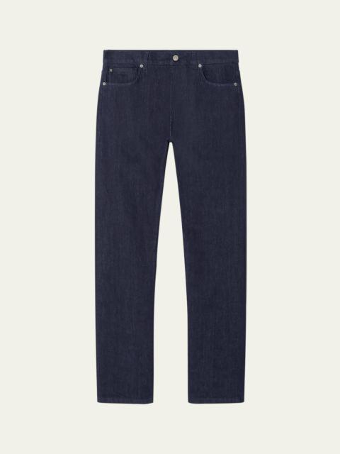 Men's Straight-Leg Dark Denim Jeans