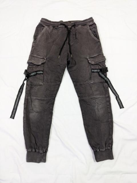 Other Designers ZARA Black Faded Cargo Sweatpants Tactical Bondage