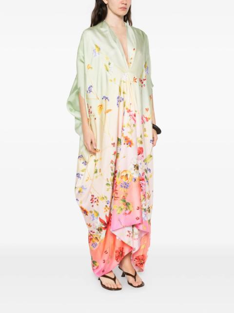 Roberto Cavalli Roberto Cavalli Floral V-neck Kaftan