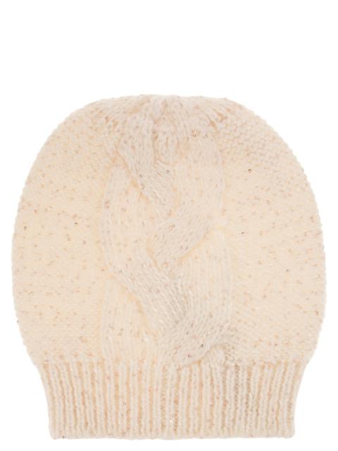 Peserico - Peserico Women Wool, Silk And Cashmere Braided Cap