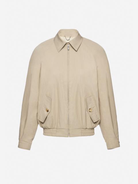 MAGDA BUTRYM Cotton zip-front jacket in beige