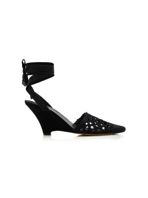 JACQUEMUS The H Leather Espadrilles black