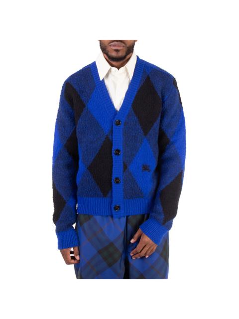 Burberry Burberry Argyle-Check Wool Cardigan