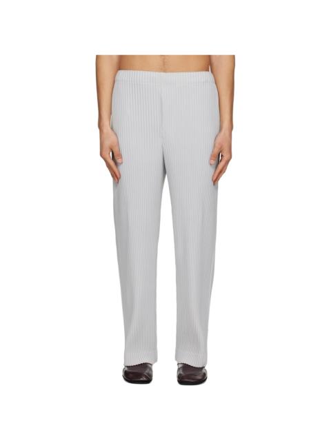ISSEY MIYAKE Gray Color Pleats 1 Trousers