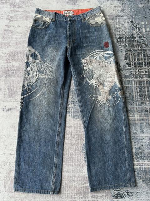Other Designers If Six Was Nine - Karakuri Embroidery Dragon Tiger Jeans