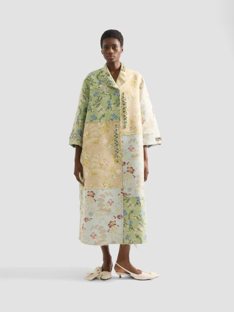 Erdem EMBROIDERED FLORAL JACQUARD COAT