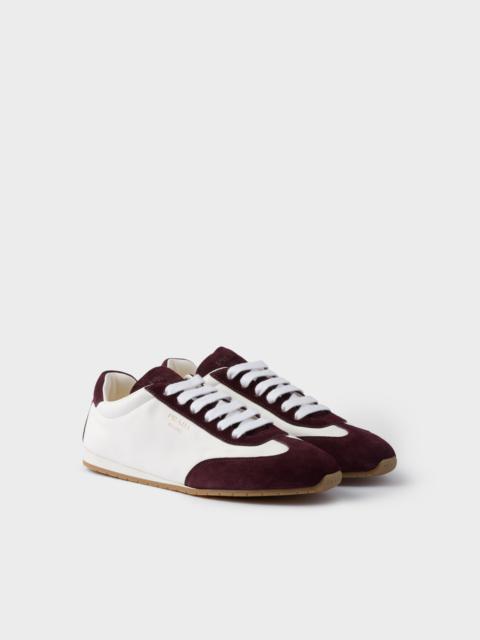 Prada Nappa leather and suede sneakers