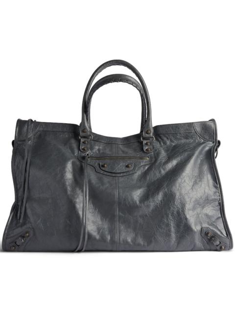 BALENCIAGA Men's Le City Travel Bag  in Volcanic Rock
