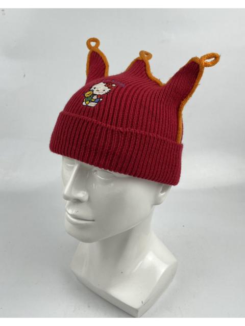 Other Designers Japanese Brand × Vintage - rare hello kitty beanie hat snow cap tc26