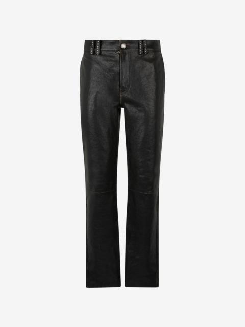 Roberto Cavalli Genuine Leather Pants