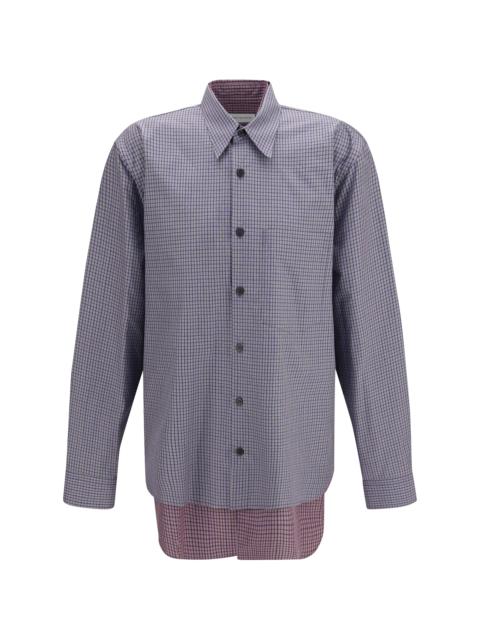 Dries Van Noten Dries Van Noten Camber Double-layer Shirt Navy