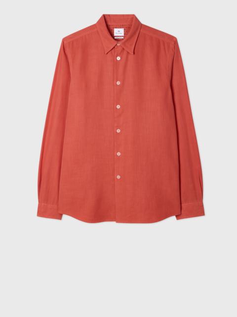 Paul Smith Coral Lyocell-Cotton Shirt