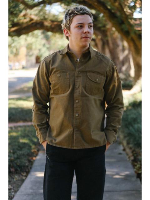 Rogue Territory WORK SHIRT DYED CANVAS-GOLDEN BROWN