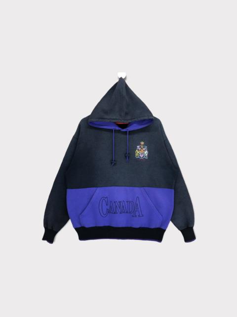 Other Designers Vintage - Vintage Canada Embroidery Spellout Sweatshirt Hoodie