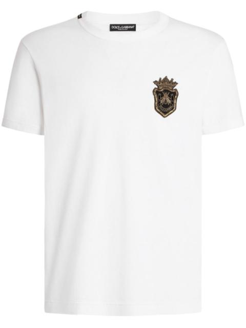 Dolce & Gabbana T-SHIRT WITH APPLIQUÉ