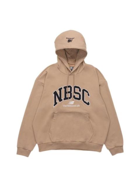 New Balance New Balance Logo Print Hoodie 'Beige Black' 5CC44353-BEI