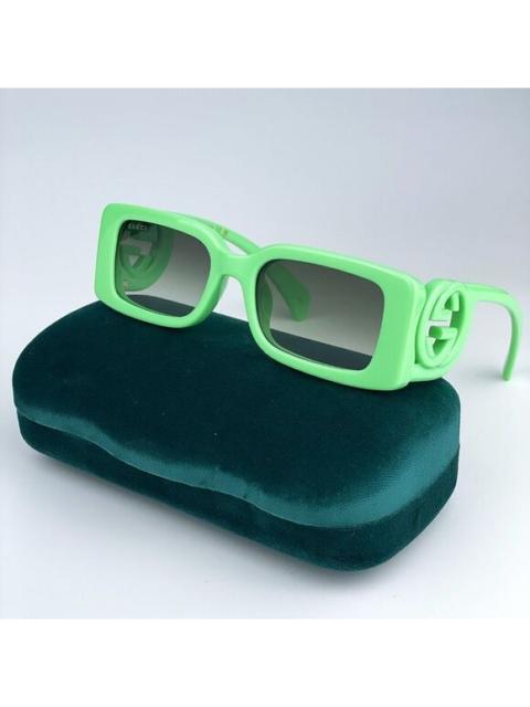 GUCCI SALE! NEW Gucci GG1325S 004 Green Gradient Rectangle Unisex Sunglasses