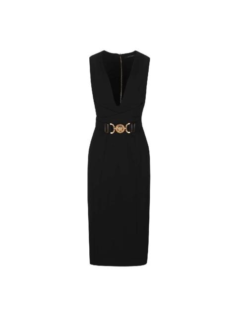 VERSACE Versace Medusa Biggie Midi Dress