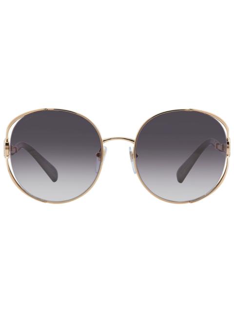BVLGARI Bvlgari Gray Gradient Round Ladies Sunglasses BV6181B 20148G 57