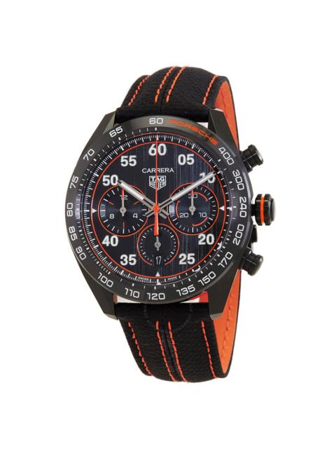 TAG Heuer Tag Heuer Carrera X Porsche Orange Racing Chronograph Automatic Black Dial Men's Watch CBN2A1M.FC652