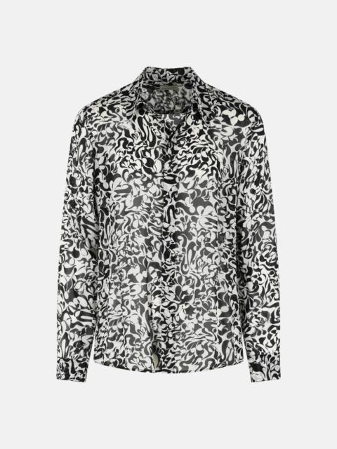 Dries Van Noten 'CARVIES' BLACK VISCOSE SHIRT