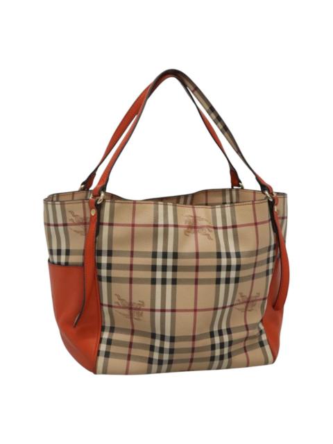 Burberry Burberry Nova Check Tote Bag Pvc Beige
