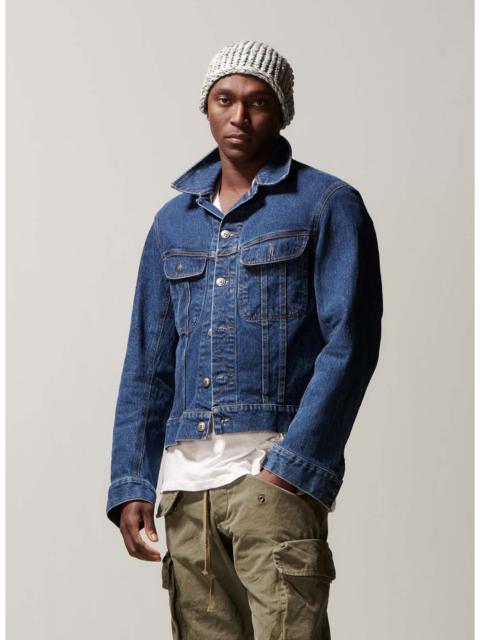Greg Lauren Greg Lauren Stonewashed Denim Trucker Jacket