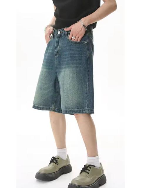 Streetwear - Washed Y2k Shorts jeans Denim