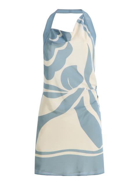 SIR. Lilou Mini Halter Dress blue