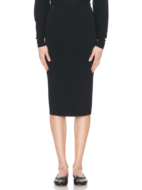 The Row Toreva Skirt in Wool and Silk | REVERSIBLE