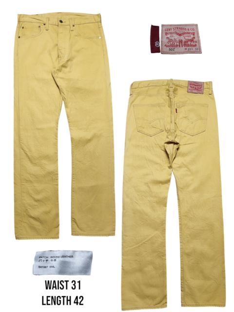 Other Designers Levi's × Vintage - Levi’s 501 Button Fly Yellow Jeans Straight Cut