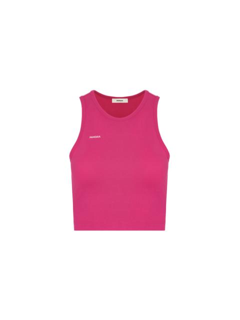 PANGAIA Womens 365 Cotton-Stretch Tank Top - Howlite Pink