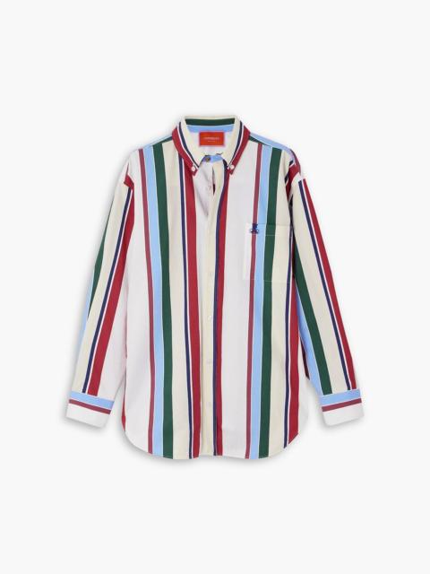 Other Designers Better Than Your Boyfriend's striped cotton-blend poplin shirt