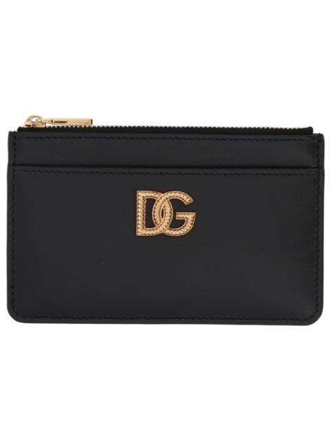 Dolce & Gabbana LEATHER CARD HOLDER WITH LOGO