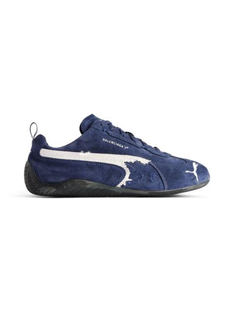 BALENCIAGA Speedcat Suede Balenciaga in Navy/white/black