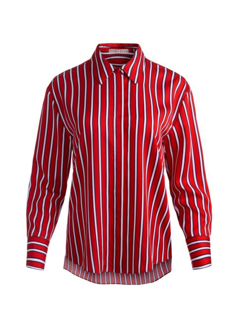 Alice + Olivia DIMITRA OVERSIZED BUTTON DOWN