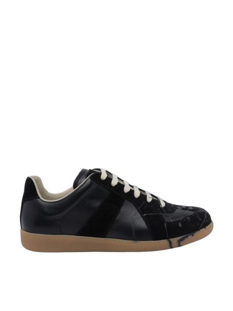 Maison Margiela Maison Margiela Men Replica Sneakers With Black Paint