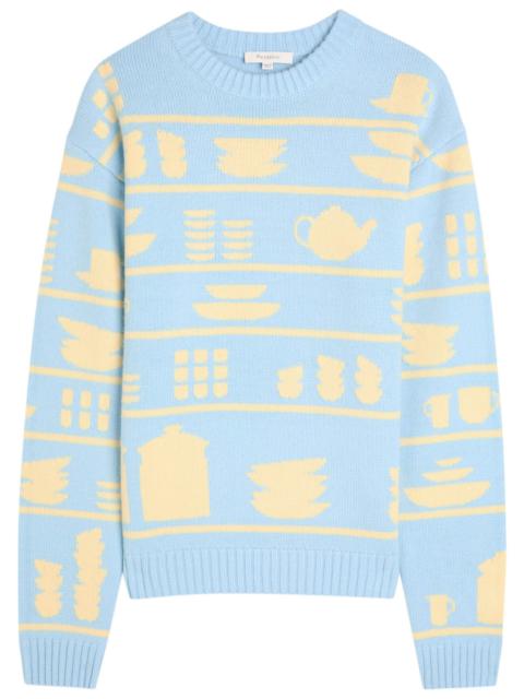 JW Anderson JW Anderson Crockery-intarsia Wool Jumper