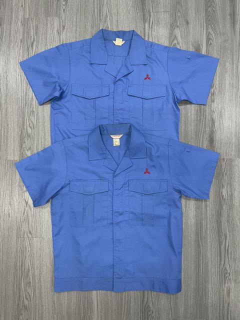 Other Designers Gear for Sports × Japanese Brand × Vintage - Top 90s JDM era Mitsubishi Worker Shirt (2 piece)