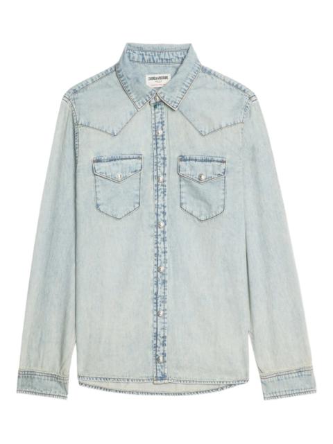 Zadig & Voltaire Zadig & Voltaire Saby Stud-embellished Denim Shirt