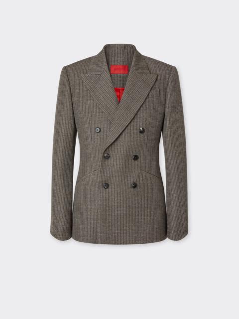 Ferrari Double-breasted blazer in mélange wool