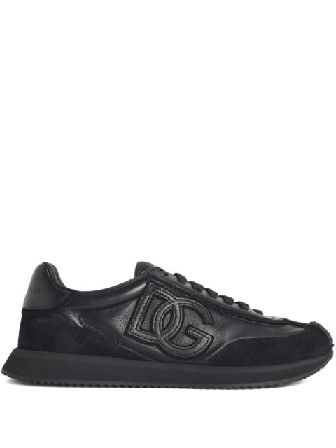Dolce & Gabbana suede inserts embossed logo sneakers