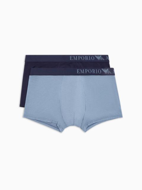 EMPORIO ARMANI Two-pack of ASV soft-touch eco viscose boxer briefs