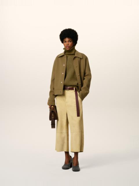 AMI Paris GREEN WOOL BOXY BUTTONED JACKET