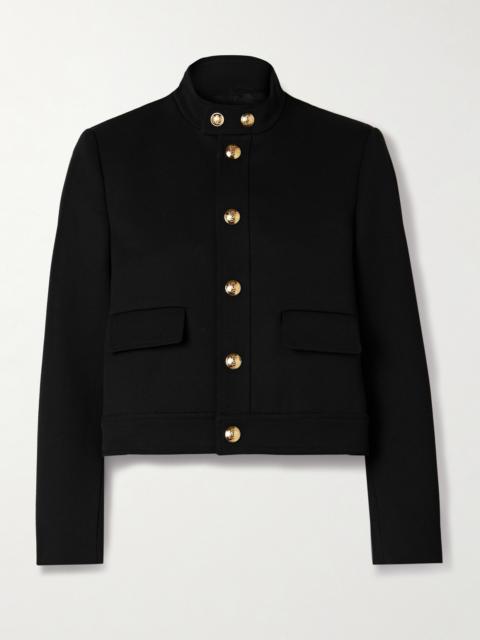 NILI LOTAN Hadley Cropped Wool-twill Jacket